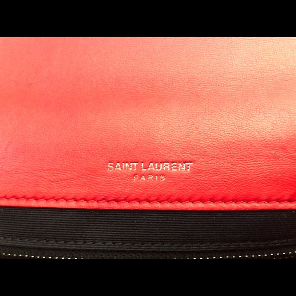 NWT Saint Laurent Patchwork Jamie Medium Bag, Red - Picture 4 of 12